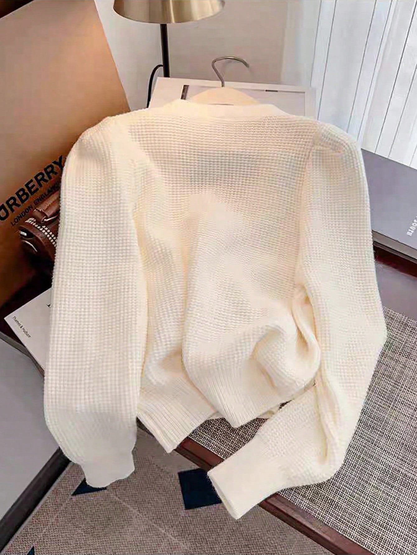 Button Front Peplum Knit Vest