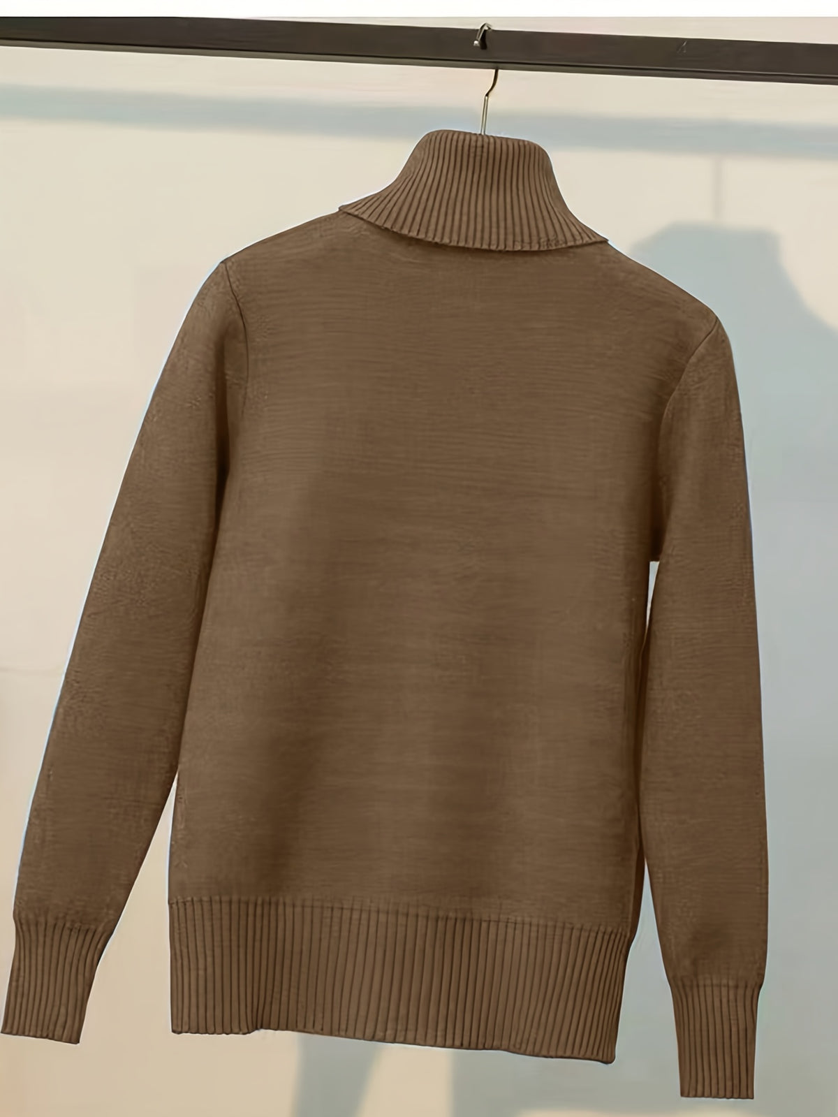 Plush Lined Turtleneck Sweater