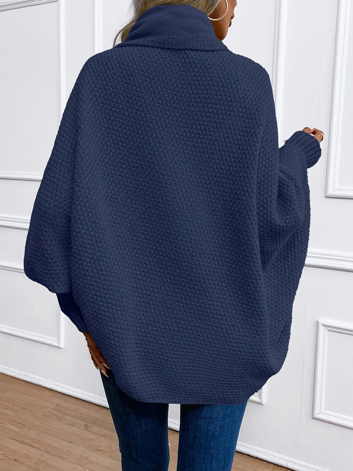 Shawl Collar Batwing Cocoon Cardigan