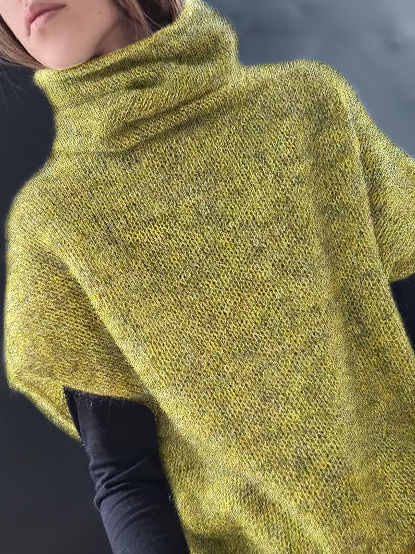 Asymmetric Fuzzy Knit Vest