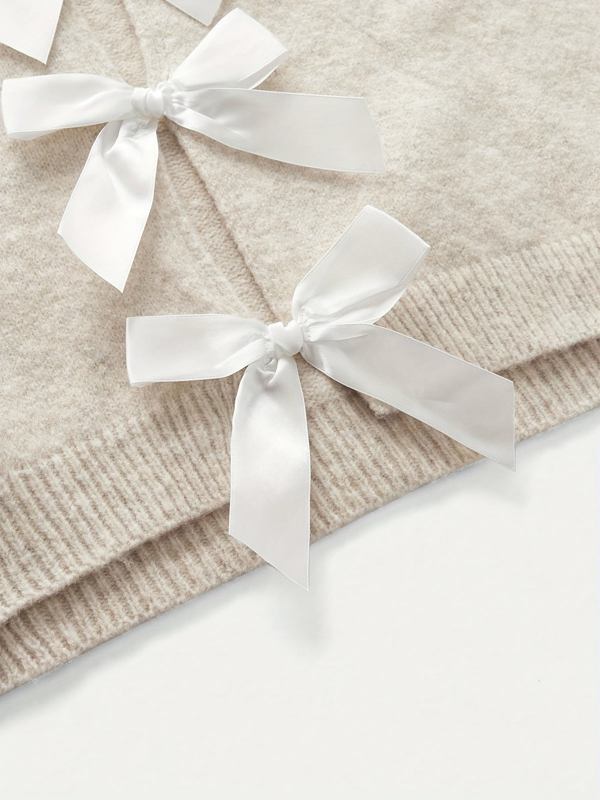 Bow Back Boat Neck Sweater