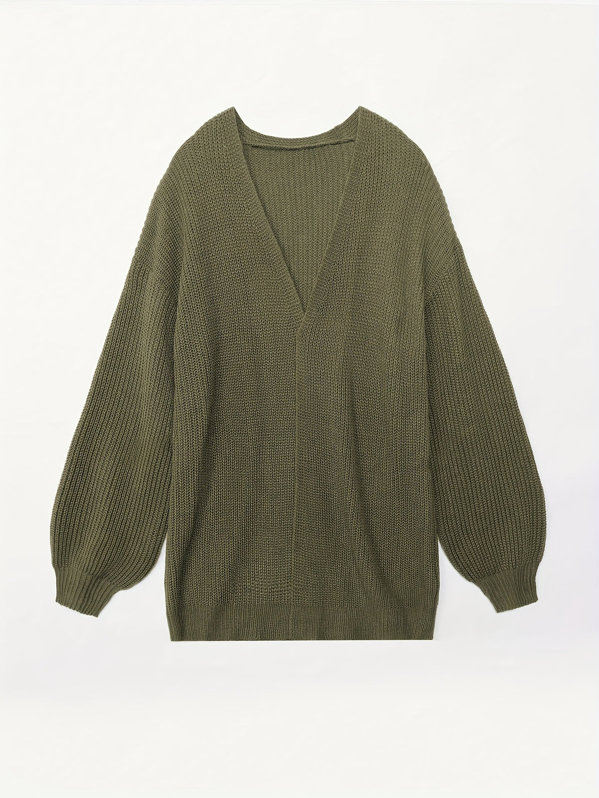 Chunky Knit Open Front Cardigan