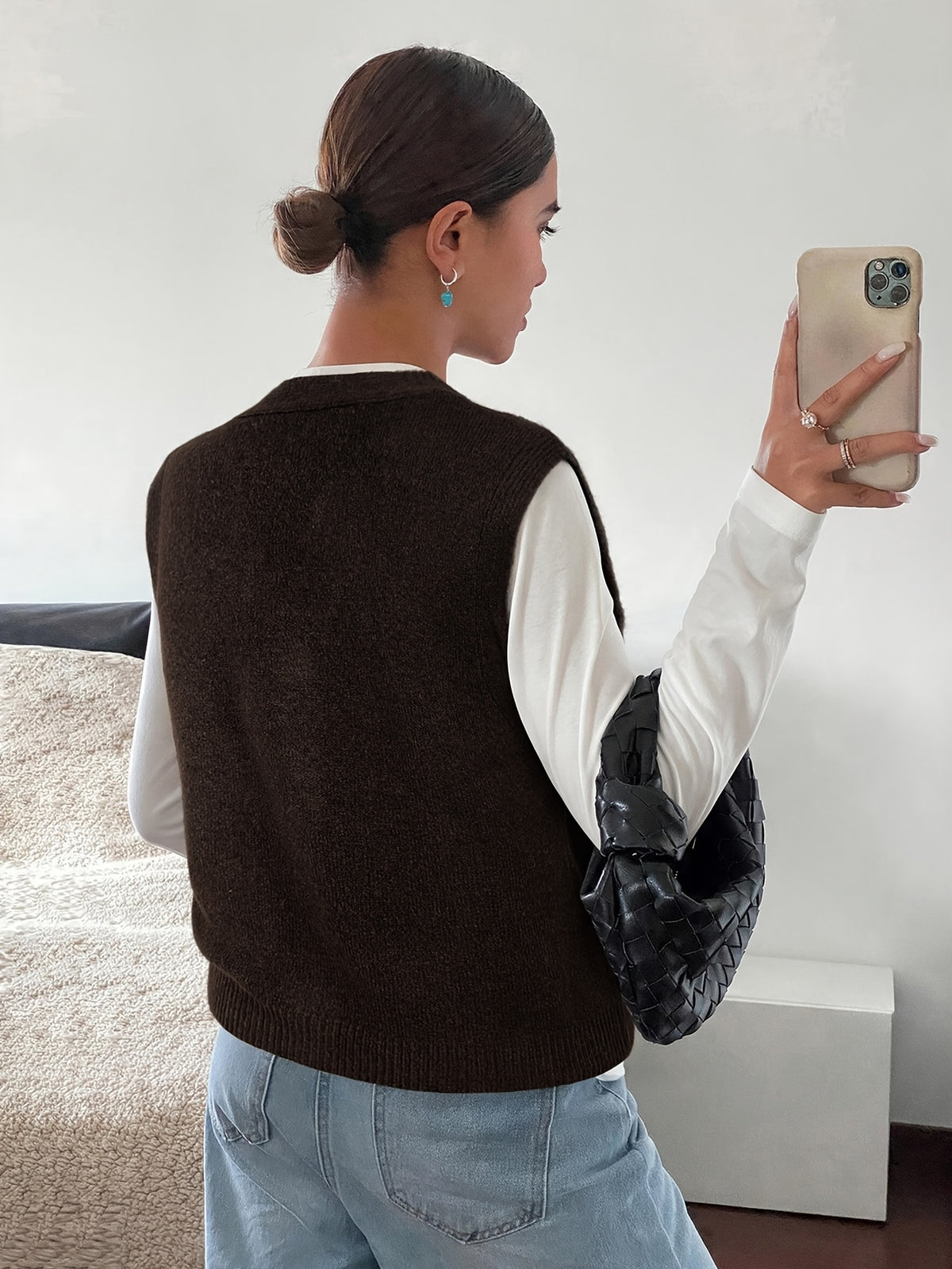 Starfish Button Sweater Vest