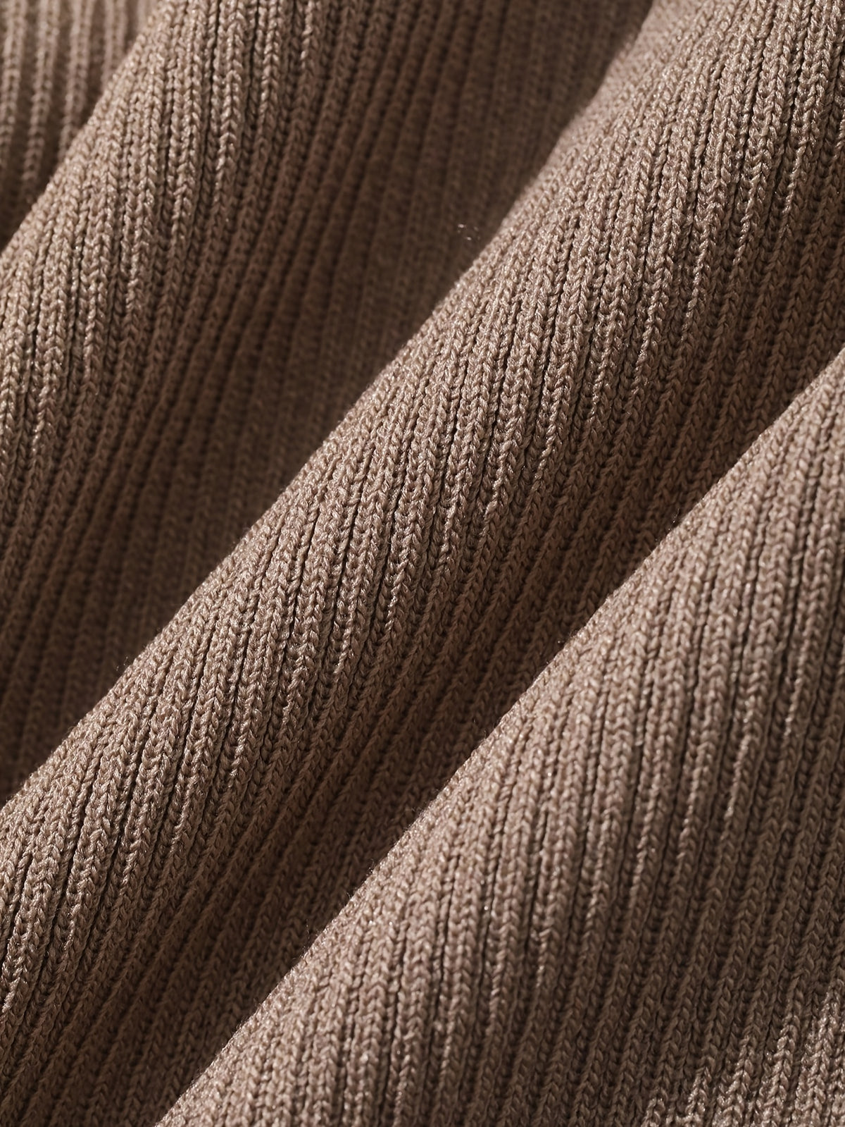 Fitted Ribbed V-Neck Button Cardigan