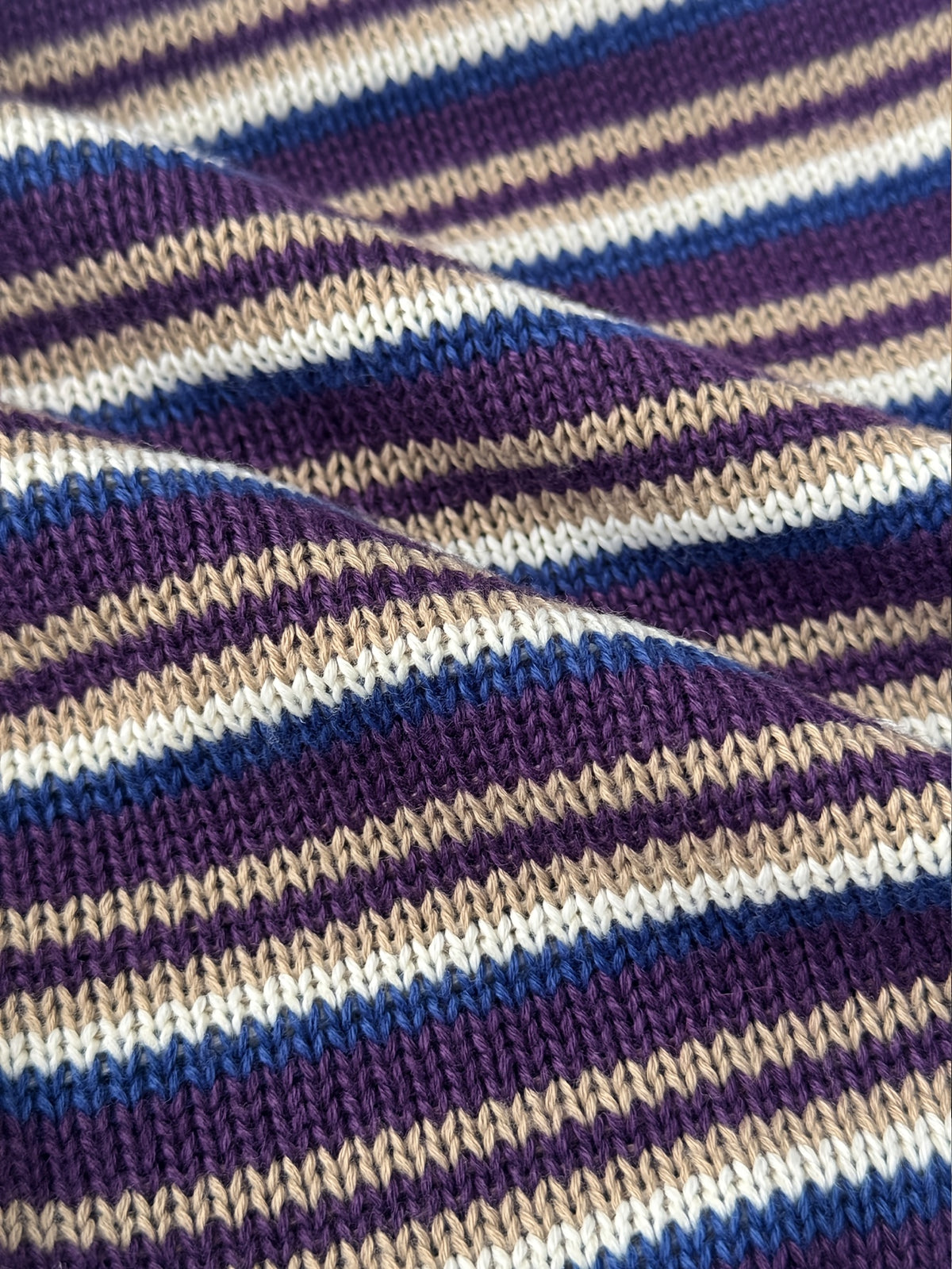 Multi Stripe Crew Neck Cardigan - JOYSONS
